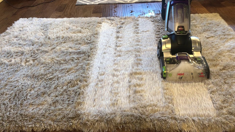 how to clean shag rug